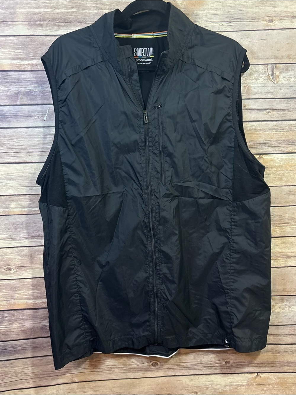 Smartwool Black Men's Vest Size XL Zip Up Pockets